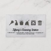 クリーニングサービス | メイドクリーニング用品 名刺 (正面)