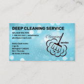 クリーニングサービス | メイドクリーニング | 輝く 名刺 (正面)