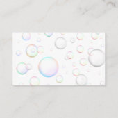 クリーニングサービス |メイドサービスアイコン |バブル 名刺 (裏面)