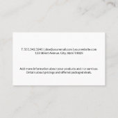 クリーニングサービス |メイドサービスアイコン 名刺 (裏面)