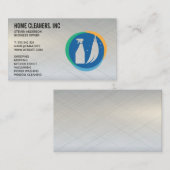 クリーニングサービス | メイドサービス | クリーナーロゴ 名刺 (正面/裏面)