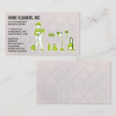 クリーニングサービス |メイドサービス |クリーナー 名刺 (正面/裏面)