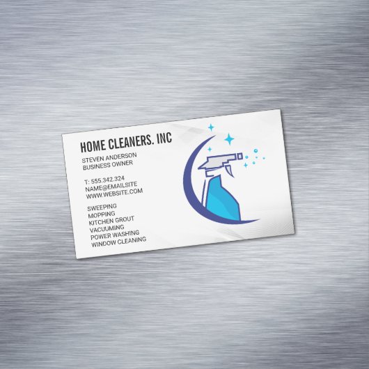 クリーニングサービス | メイドサービス | スプレーボトル マグネット名刺 (インサイチュ)