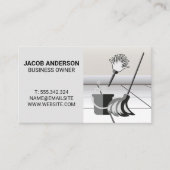 クリーニングサービス |メイドサービス |タイル床 名刺 (正面)