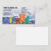 クリーニングサービス | メイドサービス | タイル石けん水 名刺 (正面/裏面)