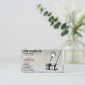 クリーニングサービス | メイドサービス | マーブル縁ど 名刺 (スタンド正面)