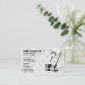 クリーニングサービス |メイドサービス |大理石タイル 名刺 (スタンド正面)