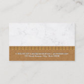 クリーニングサービス | メイドサービス | 大理石レザー 名刺 (裏面)