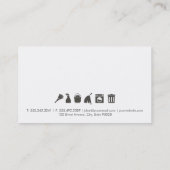 クリーニングサービス | メイドサービス | 大理石 名刺 (裏面)