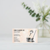 クリーニングサービス |メイドサービス |泡を消去 名刺 (スタンド正面)