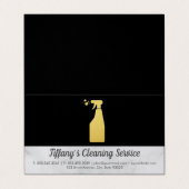 クリーニングサービス | メイドスプレー名刺 名刺 (外部フラット)