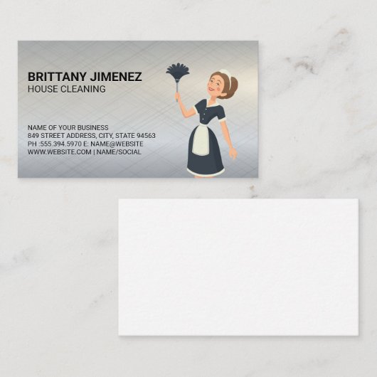 クリーニングサービス | メイドダスティング 名刺 (正面/裏面)