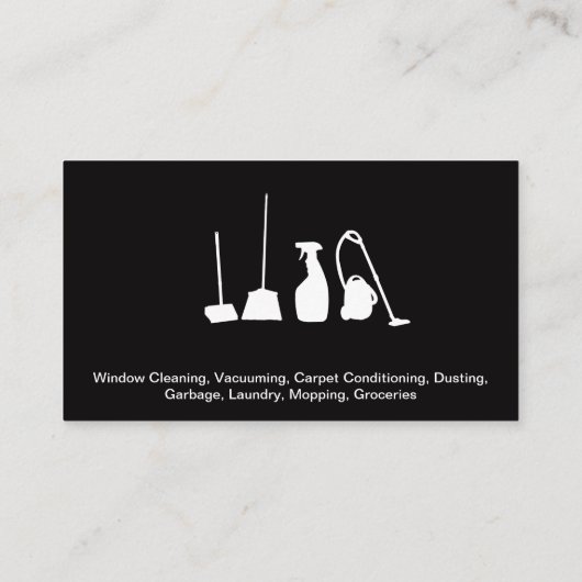 クリーニングサービス |メイドツールとサービス 名刺 (裏面)
