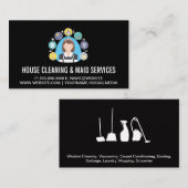 クリーニングサービス |メイドツールとサービス 名刺 (正面/裏面)