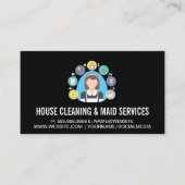 クリーニングサービス |メイドツールとサービス 名刺 (正面)