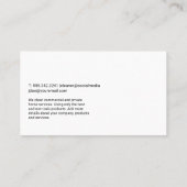 クリーニングサービス |メイドハウスクリーナー 名刺 (裏面)