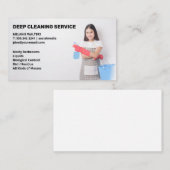 クリーニングサービス | メイド保持バケット及びスプレー 名刺 (正面/裏面)