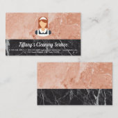 クリーニングサービス | メイド大理石カラーブロック 名刺 (正面/裏面)
