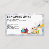 クリーニングサービス | メイド散布 | 家保の 名刺 (正面)