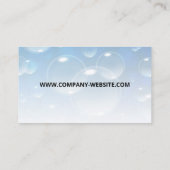 クリーニングサービス |メイド用品 |シャボン玉 名刺 (裏面)