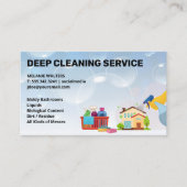 クリーニングサービス |メイド用品 |シャボン玉 名刺 (正面)