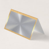 クリーニングサービス |メイド用品 |金ゴールド縁ど 名刺 (裏面)