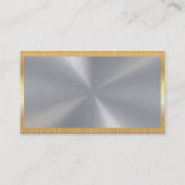 クリーニングサービス |メイド用品 |金ゴールド縁ど 名刺 (裏面)