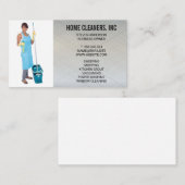 クリーニングサービス | メイド 名刺 (正面/裏面)