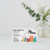 クリーニングサービス |メイド |大理石 名刺 (スタンド正面)