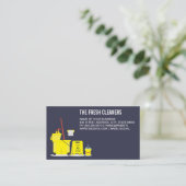 クリーニングサービス | モップおよびバケットツール 名刺 (スタンド正面)