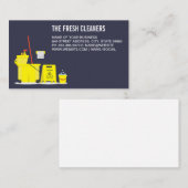 クリーニングサービス | モップおよびバケットツール 名刺 (正面/裏面)