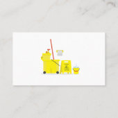 クリーニングサービス | モップとバケツ 名刺 (裏面)