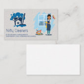 クリーニングサービス | モップブロームハウスロゴ 名刺 (正面/裏面)