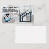 クリーニングサービス |リビングルーム 名刺 (正面/裏面)