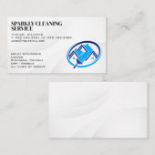 クリーニングサービス | 住宅工事 名刺 (正面/裏面)