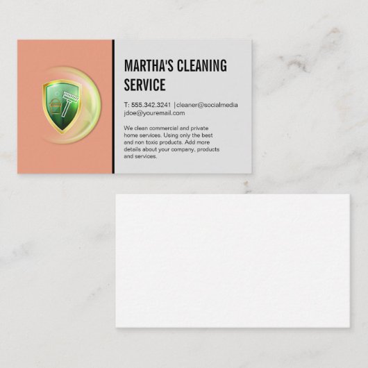 クリーニングサービス | 供給 | クリーナー 名刺 (正面/裏面)