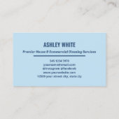 クリーニングサービス 名刺 (裏面)