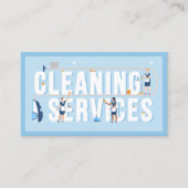 クリーニングサービス 名刺 (正面)