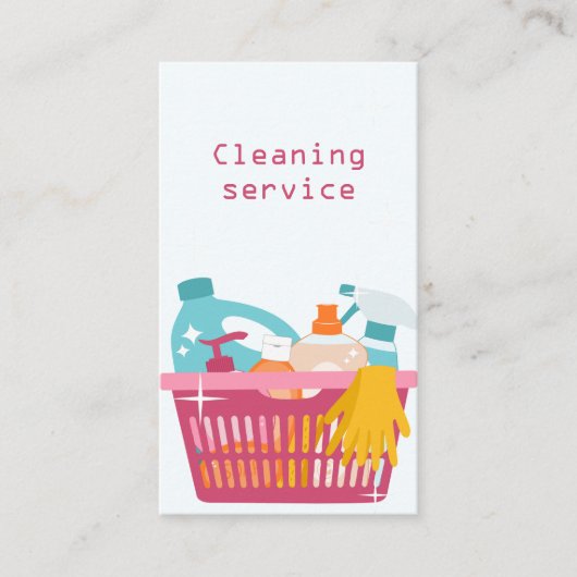 クリーニングサービス 名刺 (正面)