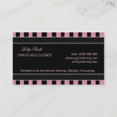 クリーニングサービス 名刺 (裏面)