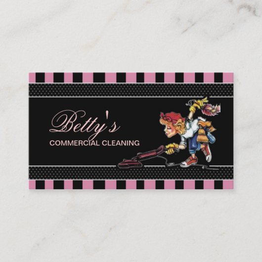 クリーニングサービス 名刺 (正面)