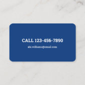 クリーニングサービス 名刺 (裏面)