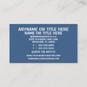 クリーニングサービス 名刺 (裏面)