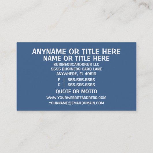 クリーニングサービス 名刺 (裏面)