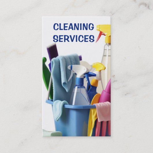 クリーニングサービス 名刺 (正面)