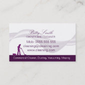 クリーニングサービス 名刺 (裏面)