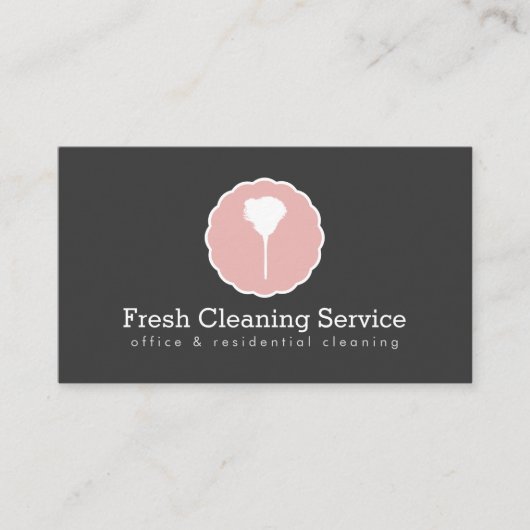 クリーニングサービス，家政婦ヴィンテージスタイルII 名刺 (正面)