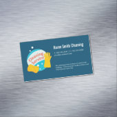 クリーニングサービス | 手袋及びスポンジ マグネット名刺 (インサイチュ)