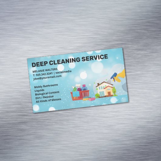 クリーニングサービス |散布 |メイドクリーナー マグネット名刺 (インサイチュ)