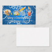 クリーニングサービス | 機器とサービス 名刺 (正面/裏面)